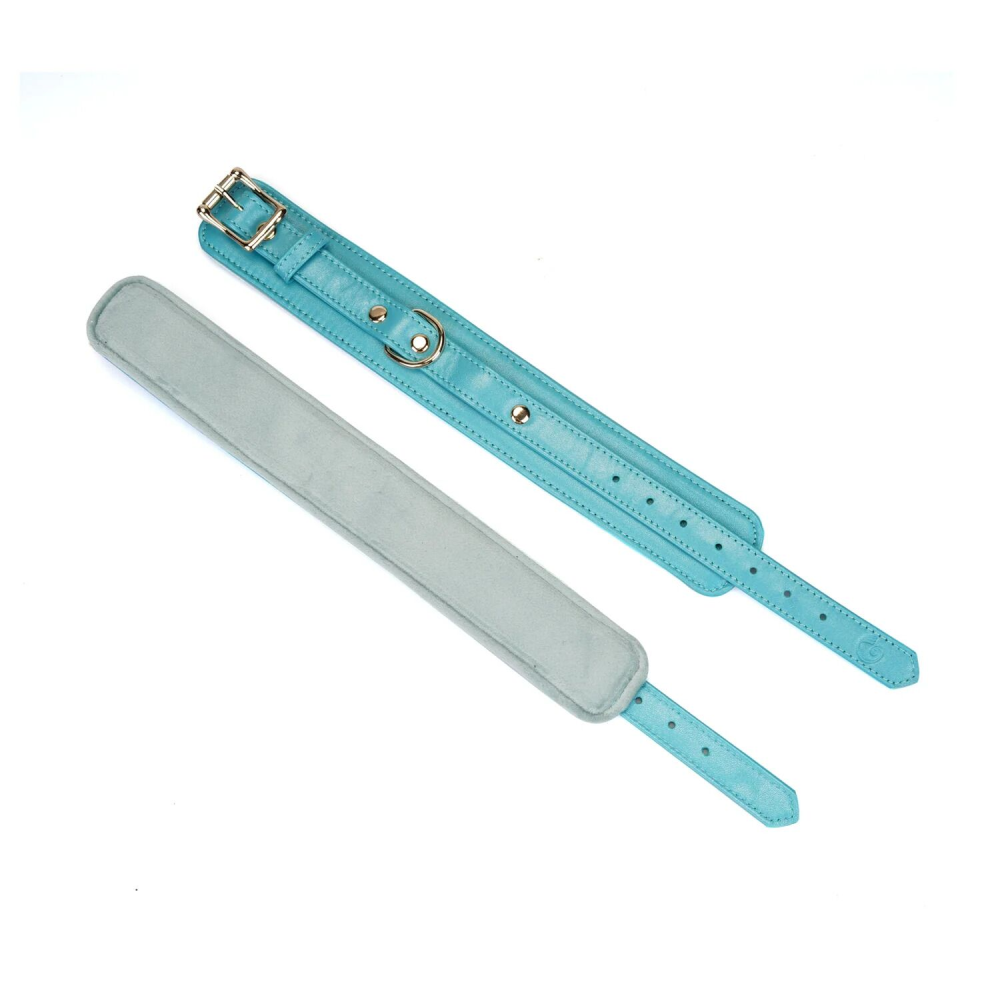 Наручники Liebe Seele Blue Lamb leather Wrist Cuffs with Velvet Lining