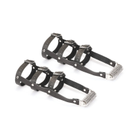 Кожаная портупея для голеностопа со шпорами Liebe Seele Leather High Heel Ankle Harness Silver