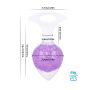 Анальная пробка Liebe Seele Heart-shaped Crystal Anal Plug - Purple Medium