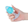 Анальная пробка Liebe Seele Icecream-shaped Crystal Anal Plug - Blue Medium