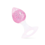 Анальная пробка Liebe Seele Heart-shaped Crystal Anal Plug - Pink Medium