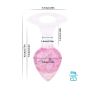 Анальная пробка Liebe Seele Heart-shaped Crystal Anal Plug - Pink Medium