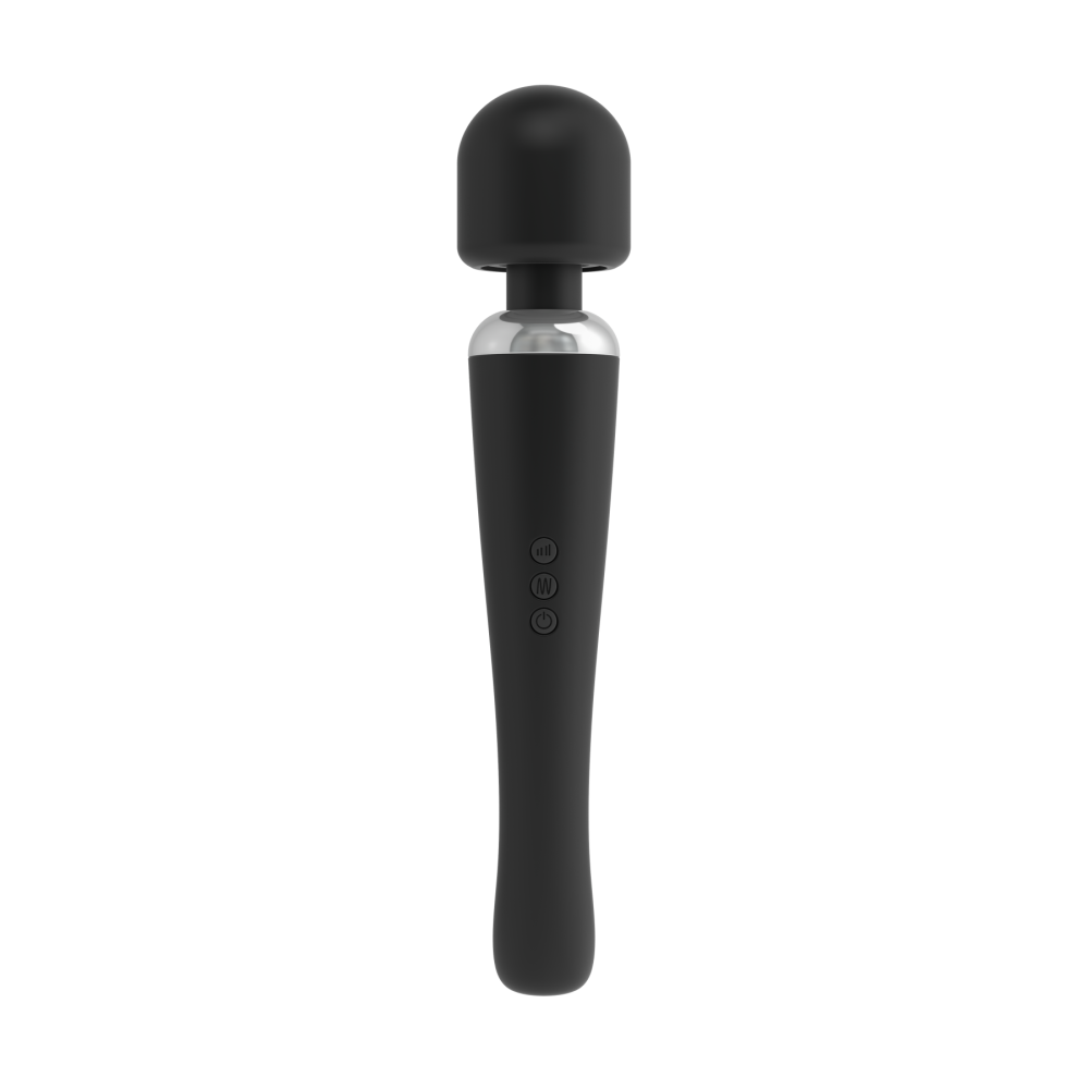 Мощный вибромассажер Dorcel Megawand Black перезаряжаемый, 160 режимов