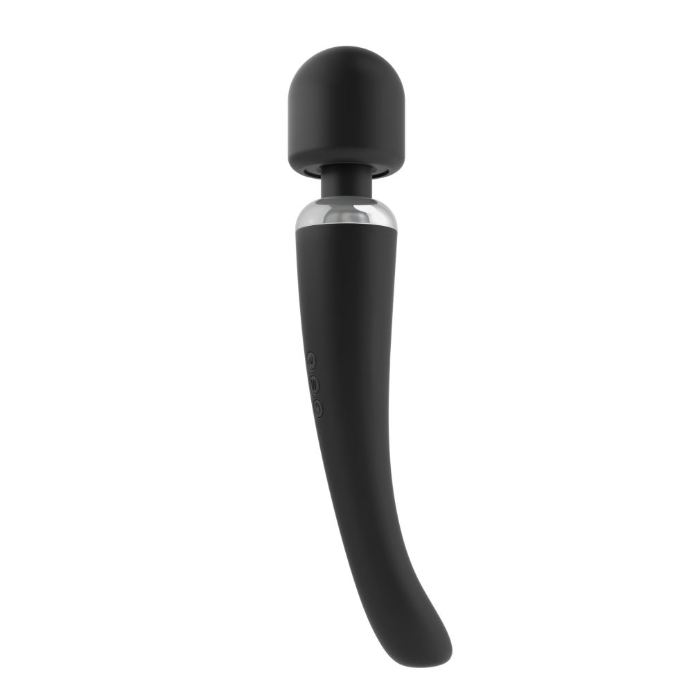 Мощный вибромассажер Dorcel Megawand Black перезаряжаемый, 160 режимов