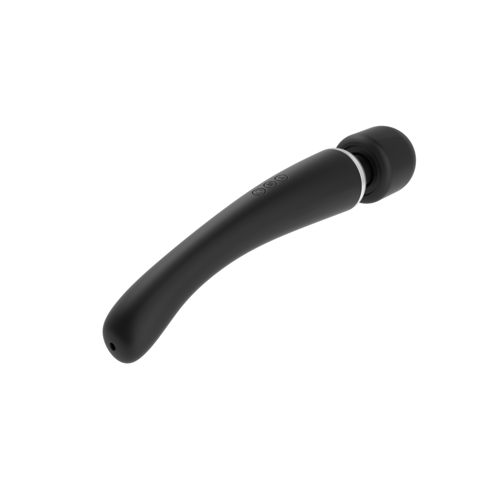 Мощный вибромассажер Dorcel Megawand Black перезаряжаемый, 160 режимов