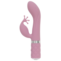 Роскошный вибратор-кролик Pillow Talk - Kinky Pink с кристаллом Сваровски, мощный