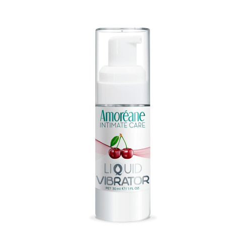 Лубрикант с эффектом вибрации Amoreane Med Liquid Vibrator Cherry (30 мл)