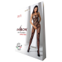 Ажурный бодистокинг с интимными вырезами Passion BS076 black