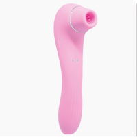 Вибратор и вакуумный клиторальный стимулятор Alive Midnight Quiver Pink - секс-игрушка 2в1
