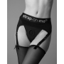 Трусы для страпона с подвязками для чулок Strap-On-Me REBEL HARNESS - XL