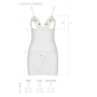Сорочка с вырезами на груди, стринги Passion LOVELIA CHEMISE L/XL, white