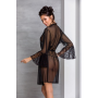 Воздушный пеньюар Passion LOVELIA PEIGNOIR S/M, black