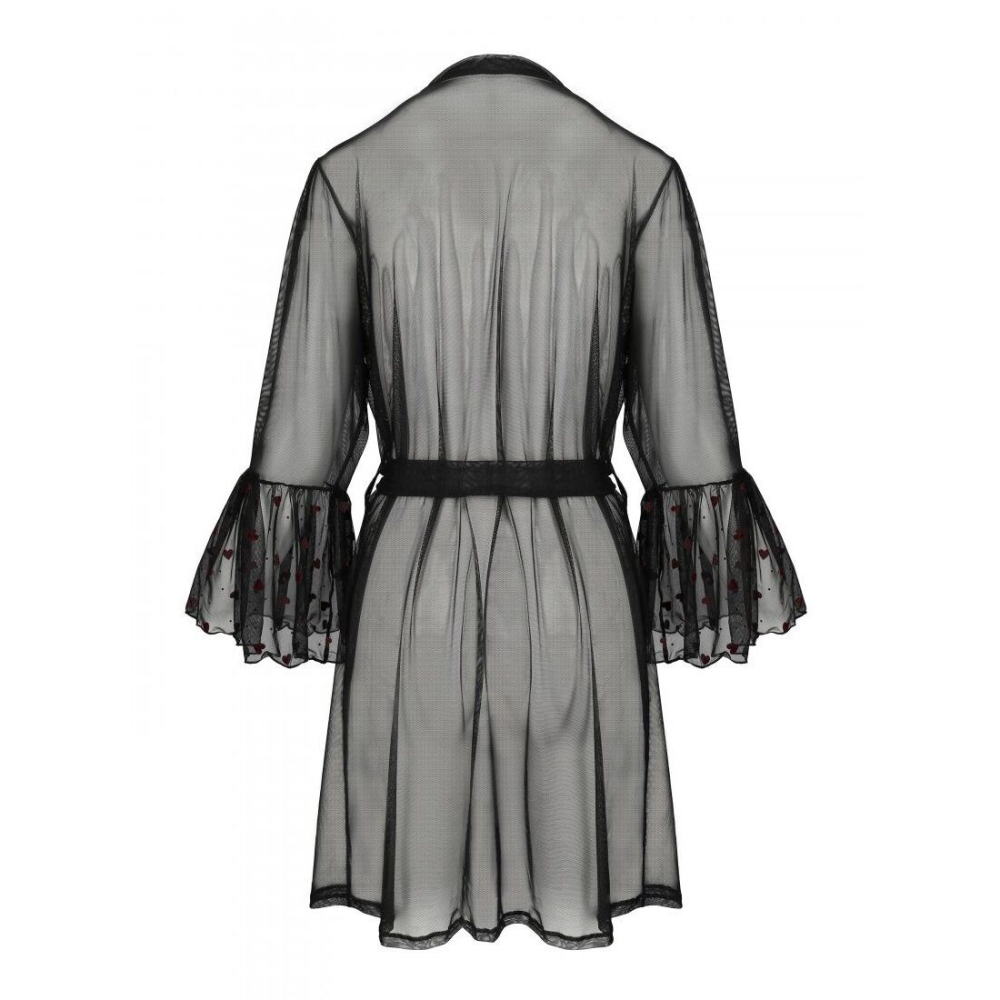 Воздушный пеньюар Passion LOVELIA PEIGNOIR XXL/XXXL, black