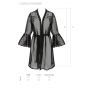 Воздушный пеньюар Passion LOVELIA PEIGNOIR XXL/XXXL, black