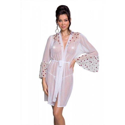 Воздушный пеньюар Passion LOVELIA PEIGNOIR XXL/XXXL, white