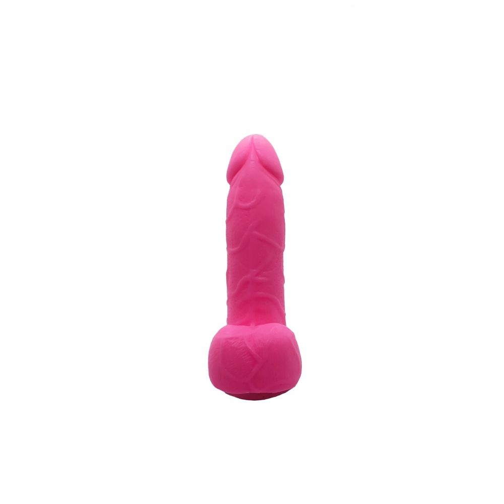 Крафтовое мыло-член с присоской Чистий Кайф Pink size S натуральное