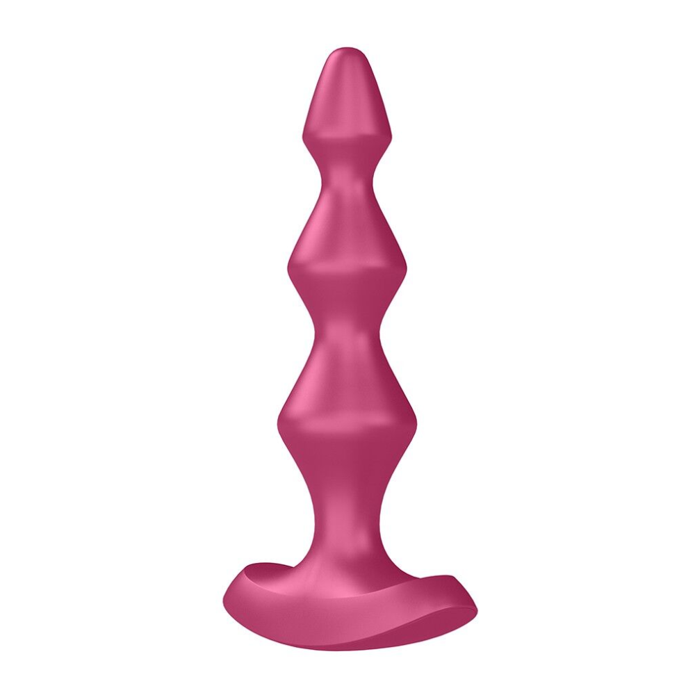 Анальный стимулятор-бусины с двумя моторами Satisfyer Lolli-Plug 1 Berry