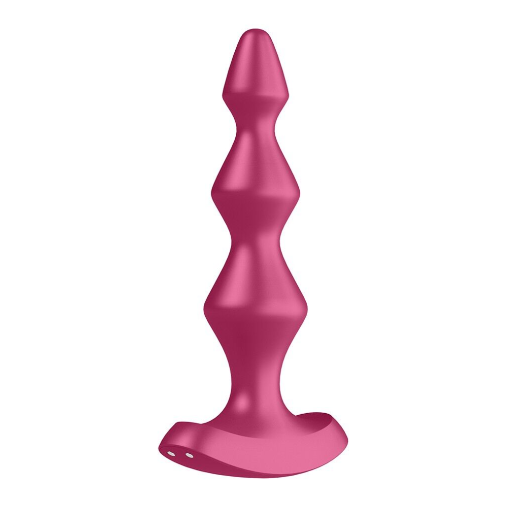 Анальный стимулятор-бусины с двумя моторами Satisfyer Lolli-Plug 1 Berry
