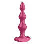 Анальный стимулятор-бусины с двумя моторами Satisfyer Lolli-Plug 1 Berry