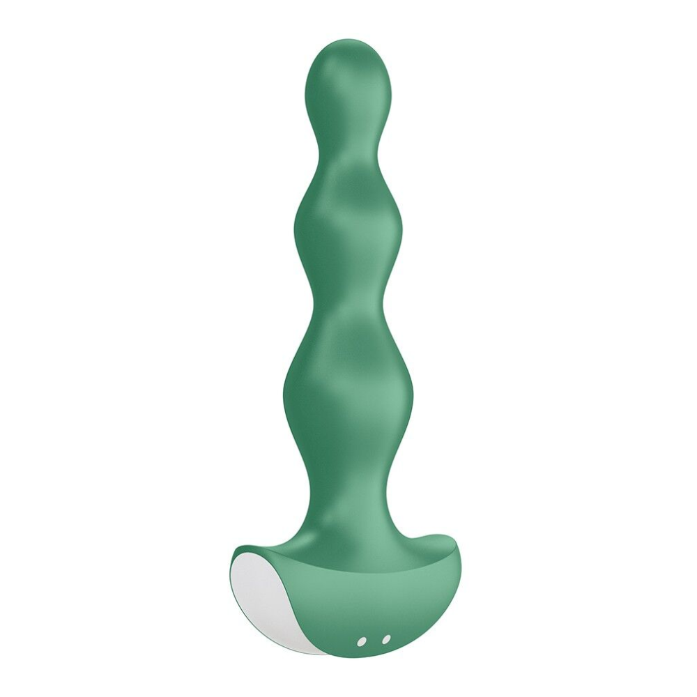 Анальный стимулятор-бусины с двумя моторами Satisfyer Lolli-Plug 2 Green