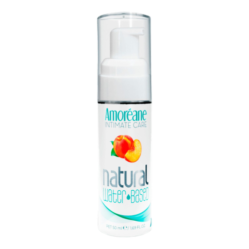 Лубрикант на водной основе с экстрактом фитопланктона Amoreane Peach (50 мл), морской коллаген