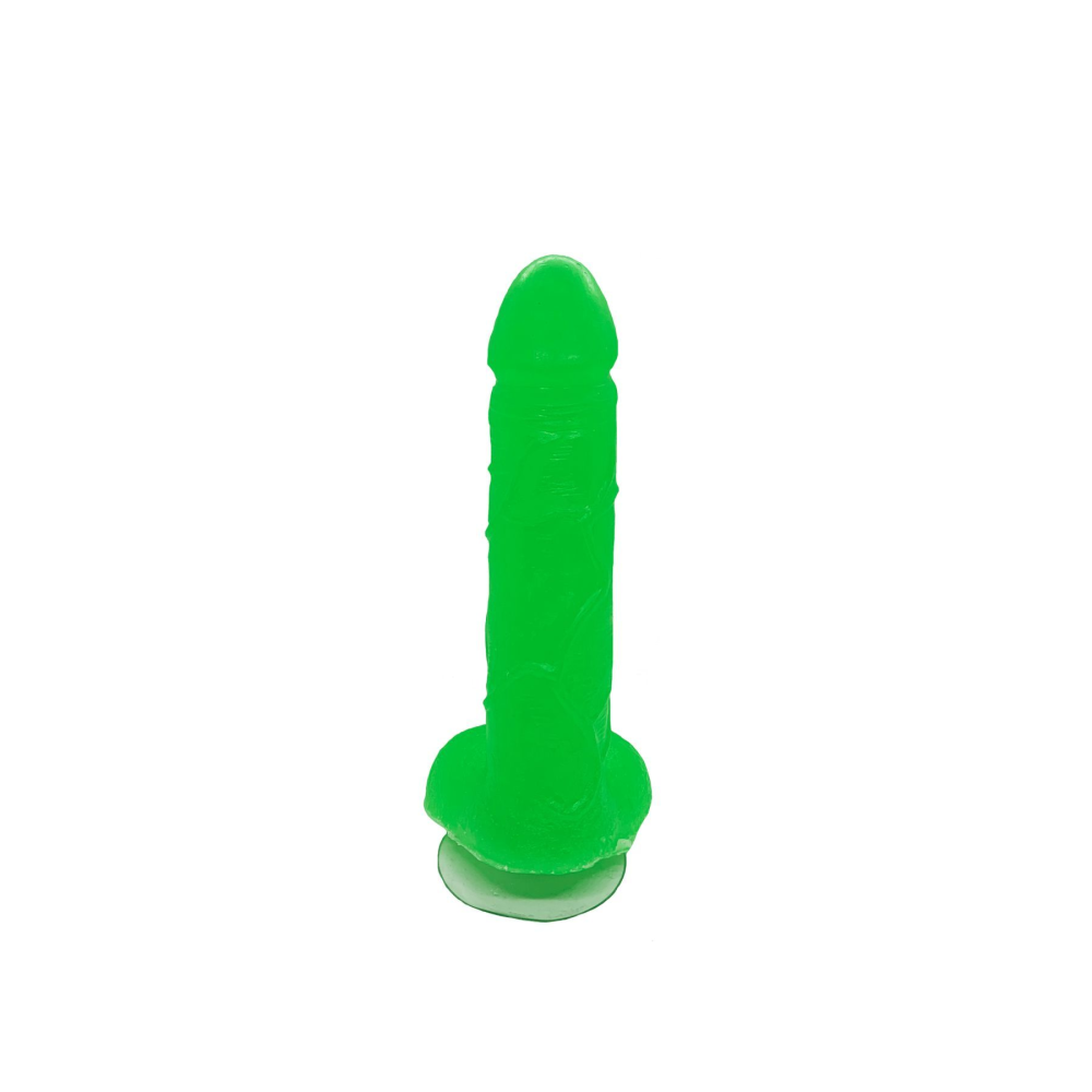 Крафтовое мыло-член с присоской Чистий Кайф Green size L, натуральное