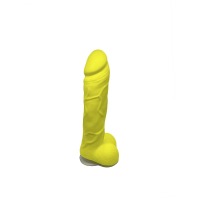 Крафтовое мыло-член с присоской Чистий Кайф Yellow size L, натуральное